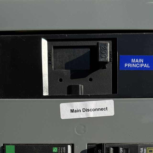 Upload a close up image of your main electrical breaker
