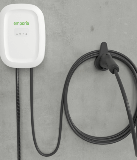 Emporia Classic Level 2 EV Charger installed on wall